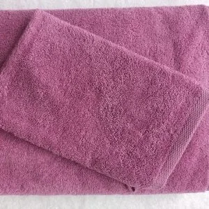 Gant de toilette rose lilas