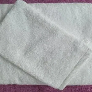 Gant de toilette blanc