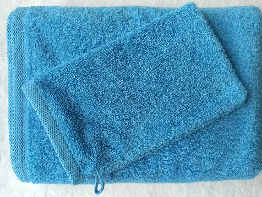 Serviette bleu