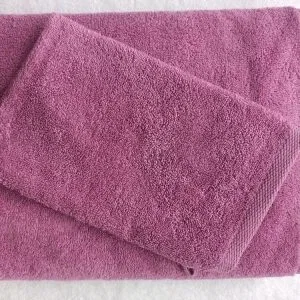 Gant de toilette rose lilas